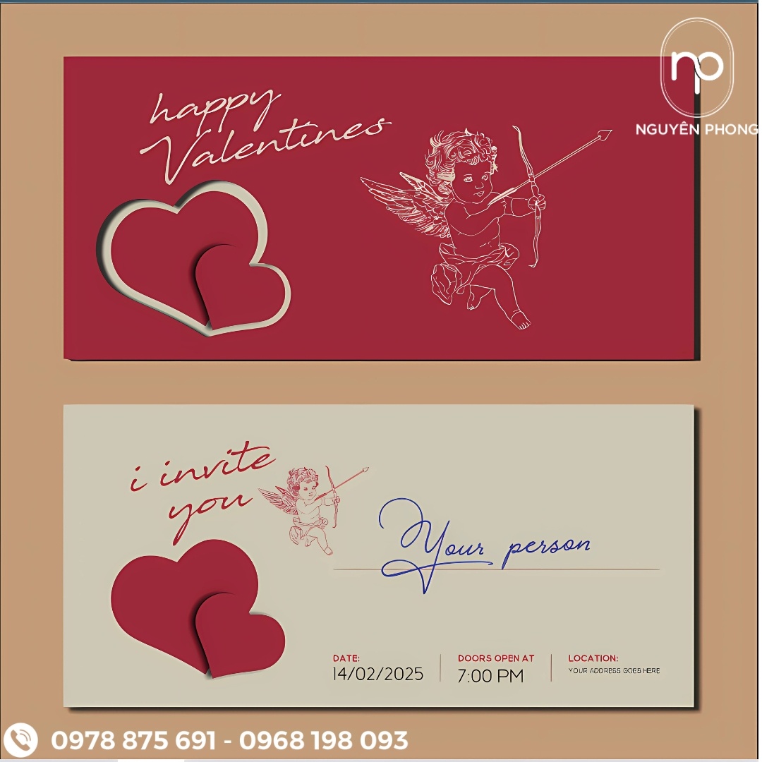 Quy trình in thiệp valentine